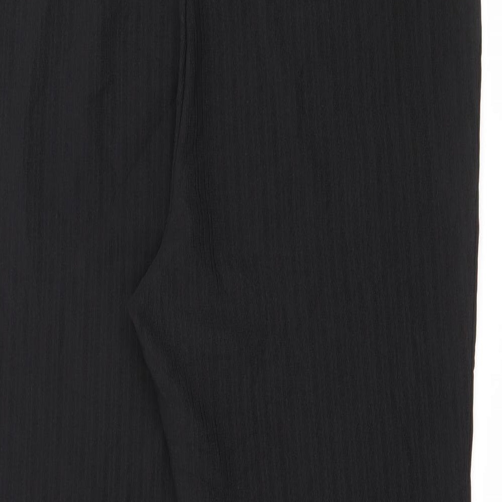 Papaya Womens Black  Polyester Jogger Trousers Size 16 L27 in Regular