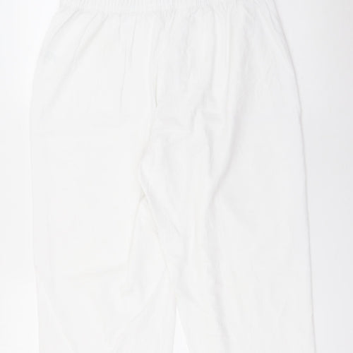 Papaya Womens White  Polyester Bermuda Shorts Size 16 L19 in Regular Tie