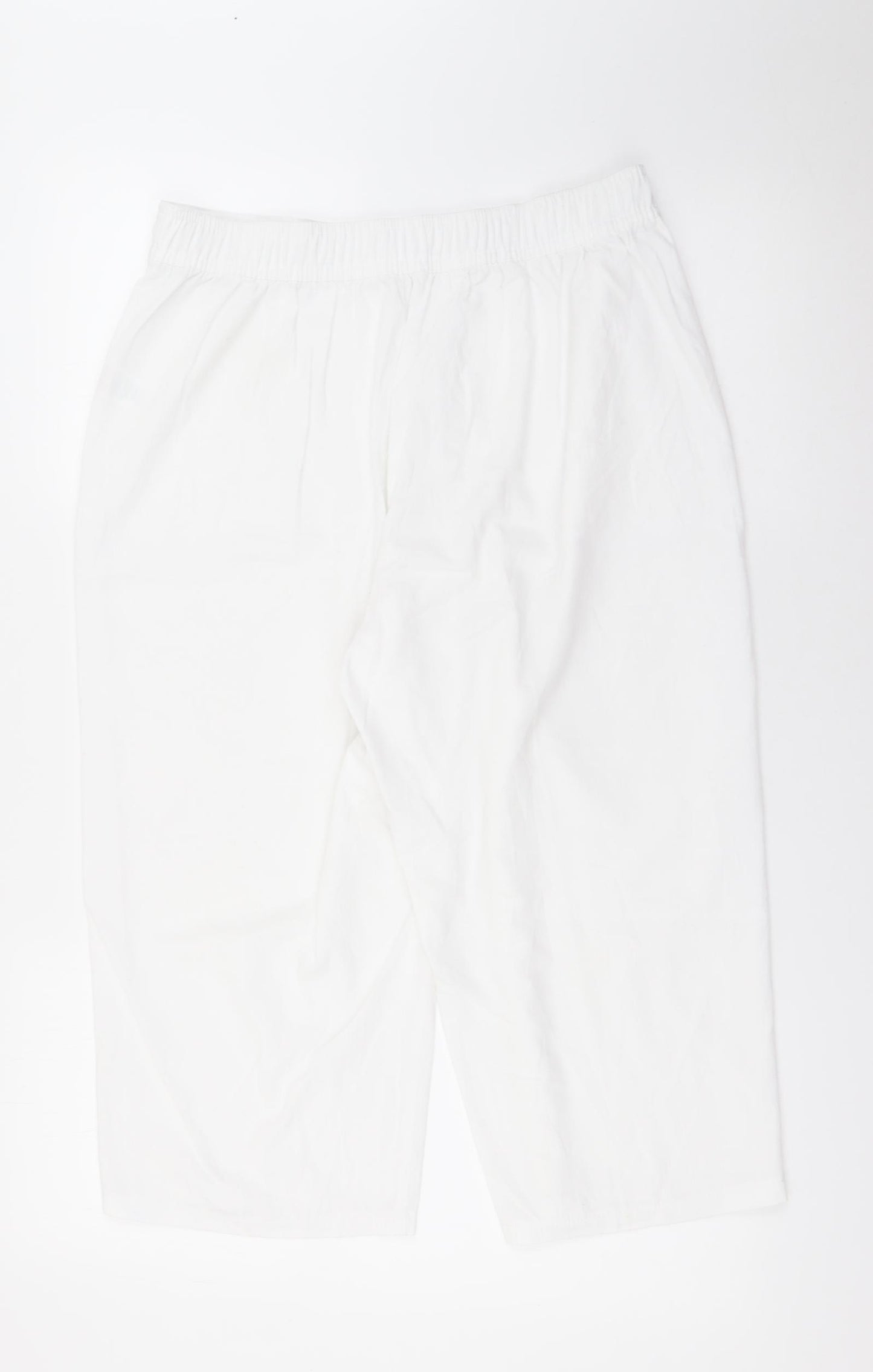 Papaya Womens White  Polyester Bermuda Shorts Size 16 L19 in Regular Tie