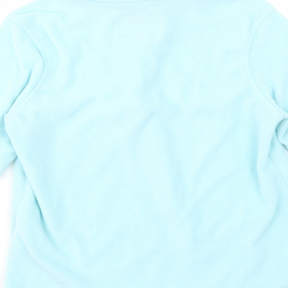 Regatta Girls Blue  Polyester Pullover Sweatshirt Size 11-12 Years  Zip
