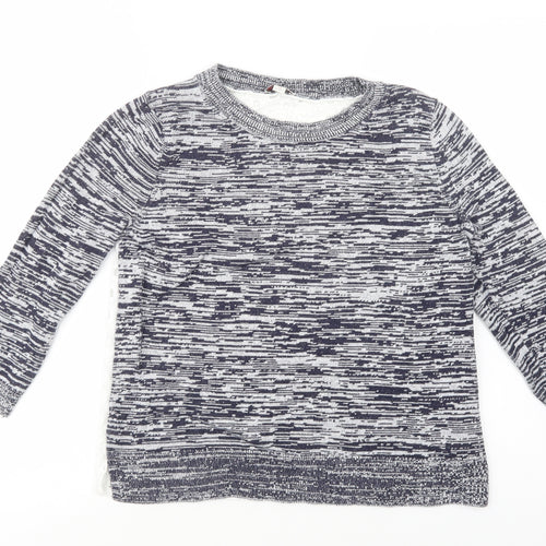 Gap Womens Blue Crew Neck  Cotton Pullover Jumper Size S