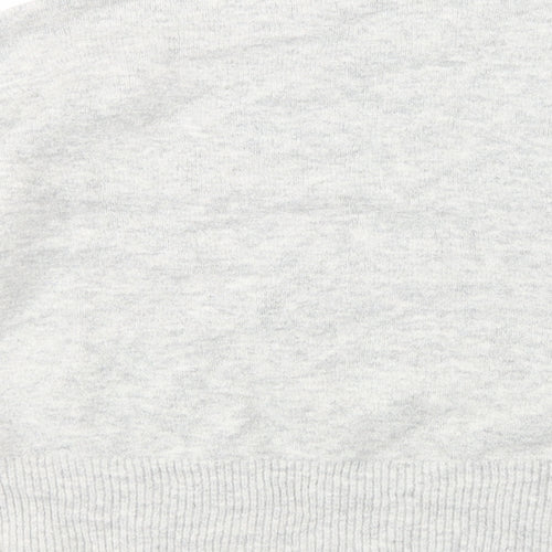 H&N Womens Grey High Neck  Acrylic Pullover Jumper Size M