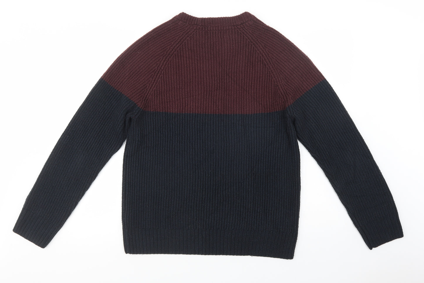 Autograph Mens Beige Crew Neck  Acrylic Pullover Jumper Size M