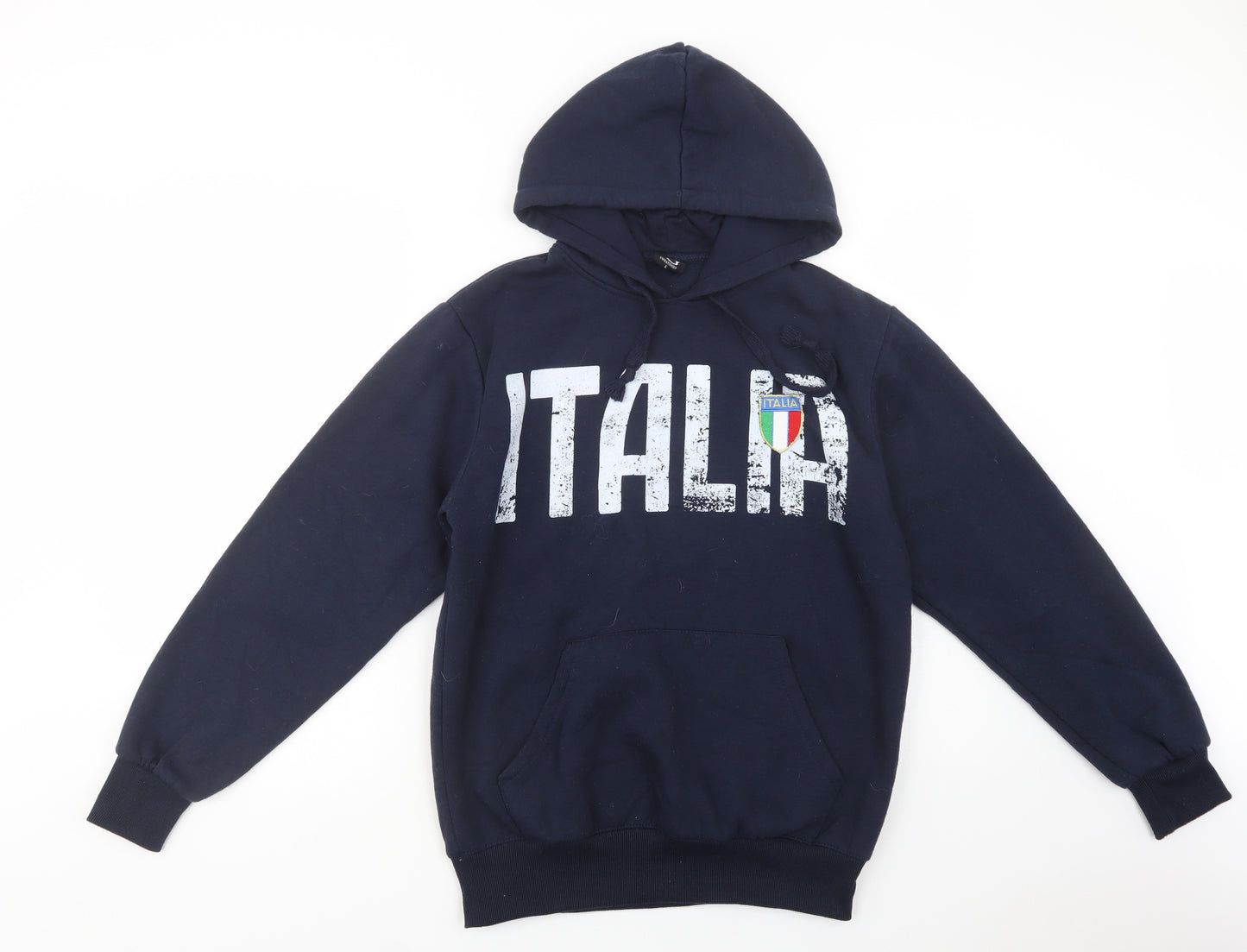 AG Sweatshirt Mens Blue  Cotton Pullover Hoodie Size L   - Italia