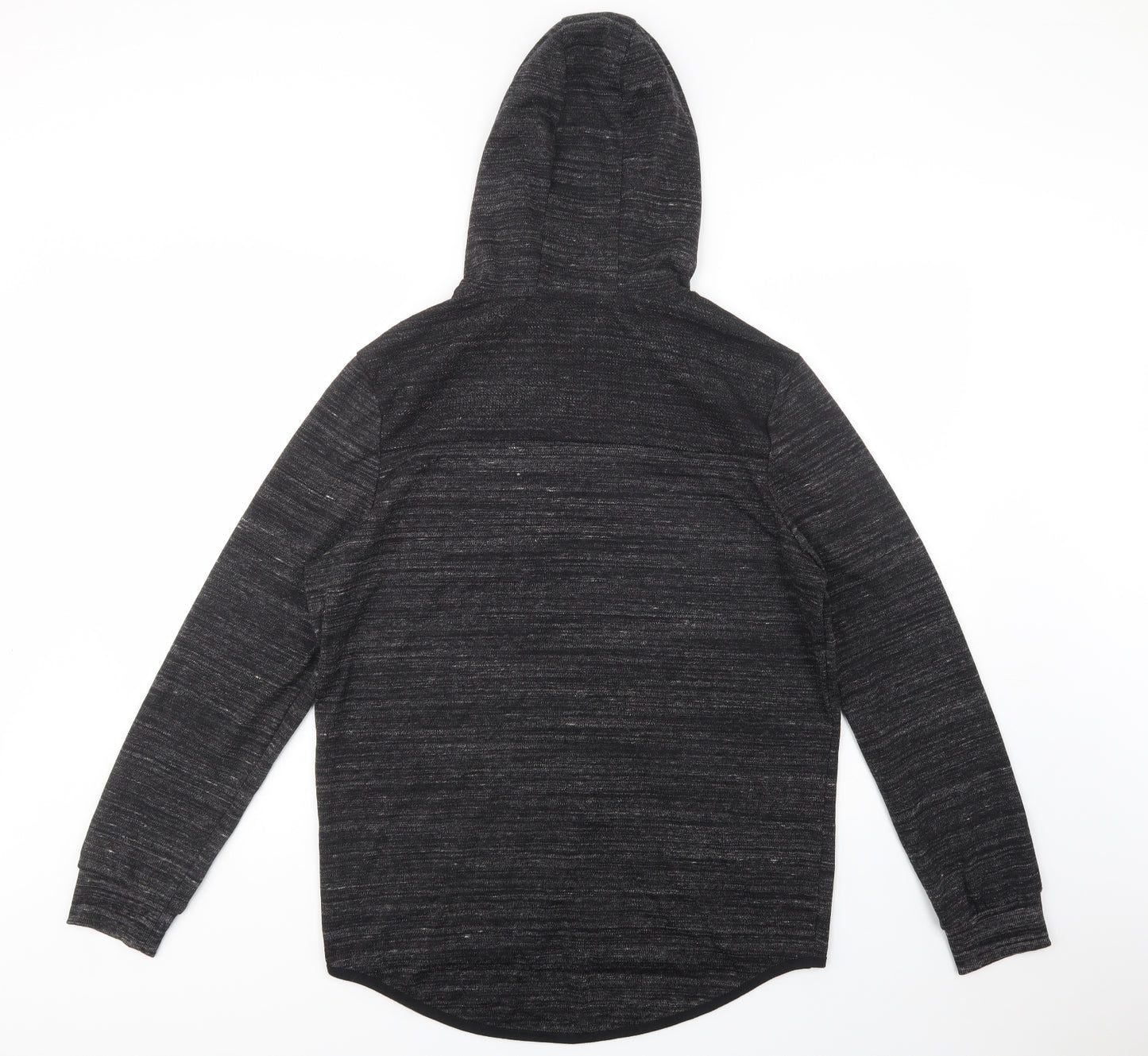 Primark Mens Black  Polyester Full Zip Hoodie Size L