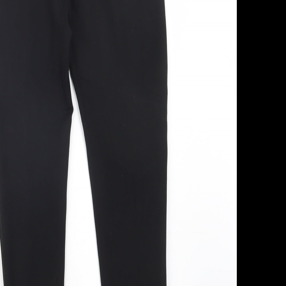 Stradivarius Womens Black  Viscose Jegging Leggings Size 14 L31 in