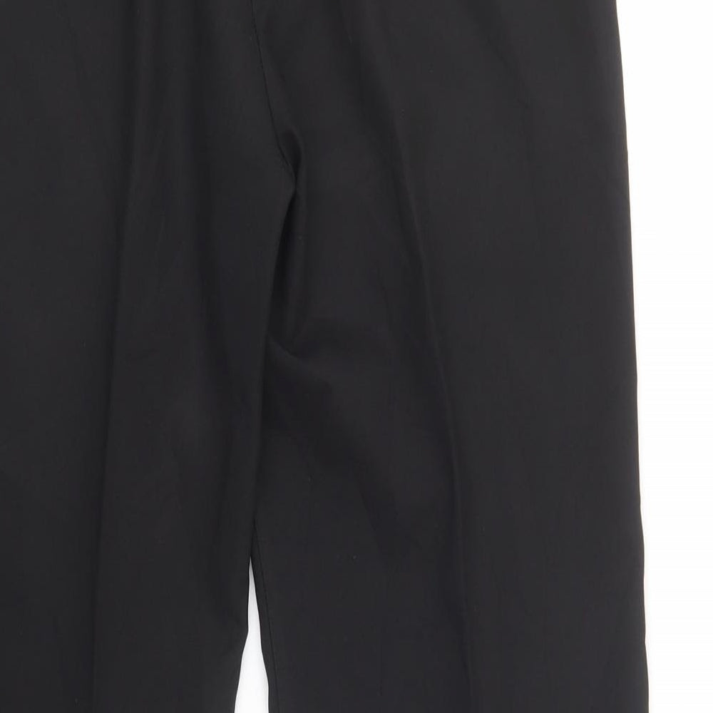 Dorothy Perkins Womens Black  Polyester Dress Pants Trousers Size 10 L29 in Regular Button