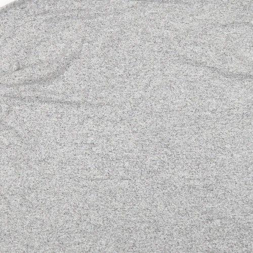 Springfield Womens Grey V-Neck  Polyester Pullover Jumper Size M