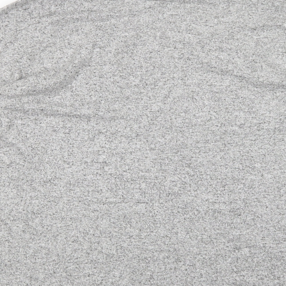 Springfield Womens Grey V-Neck  Polyester Pullover Jumper Size M