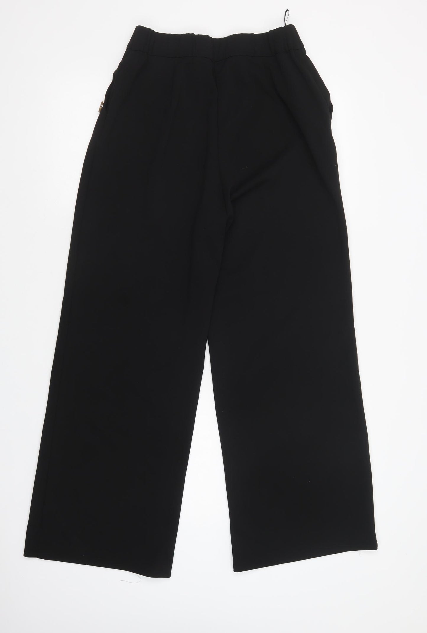 F&F Womens Black  Polyester Dress Pants Trousers Size 12 L31 in Regular