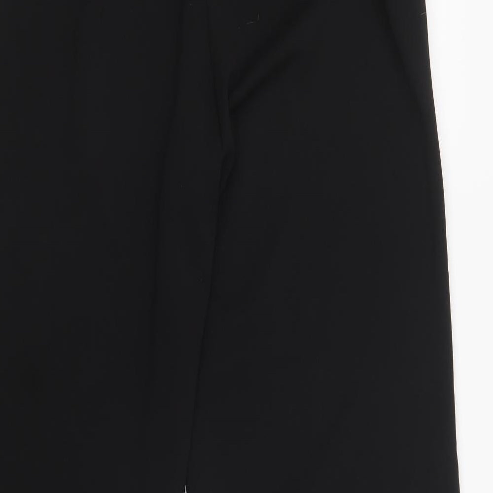 F&F Womens Black  Polyester Dress Pants Trousers Size 12 L31 in Regular