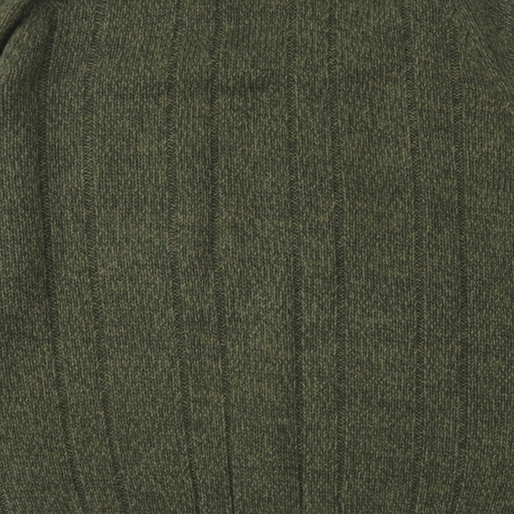 P.G. Field  Mens Green Round Neck  Acrylic Pullover Jumper Size S