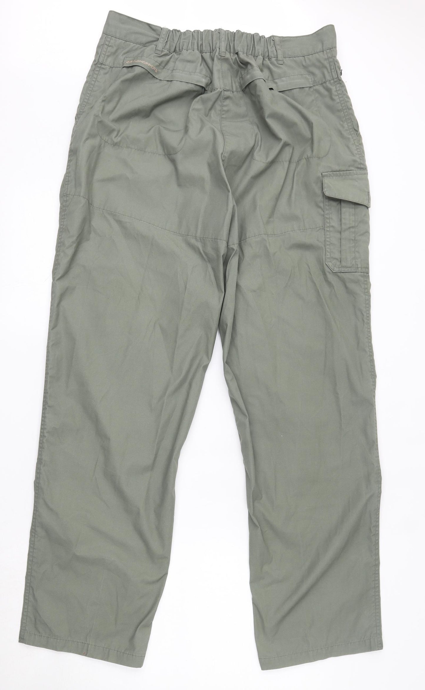 Craghoppers Womens Green  Polyester Cargo Trousers Size 18 L30 in Regular Button