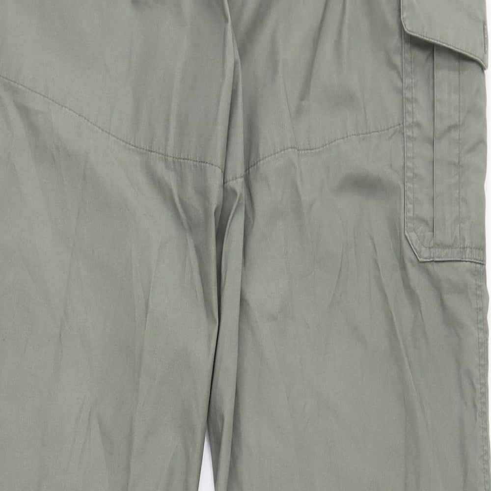 Craghoppers Womens Green  Polyester Cargo Trousers Size 18 L30 in Regular Button