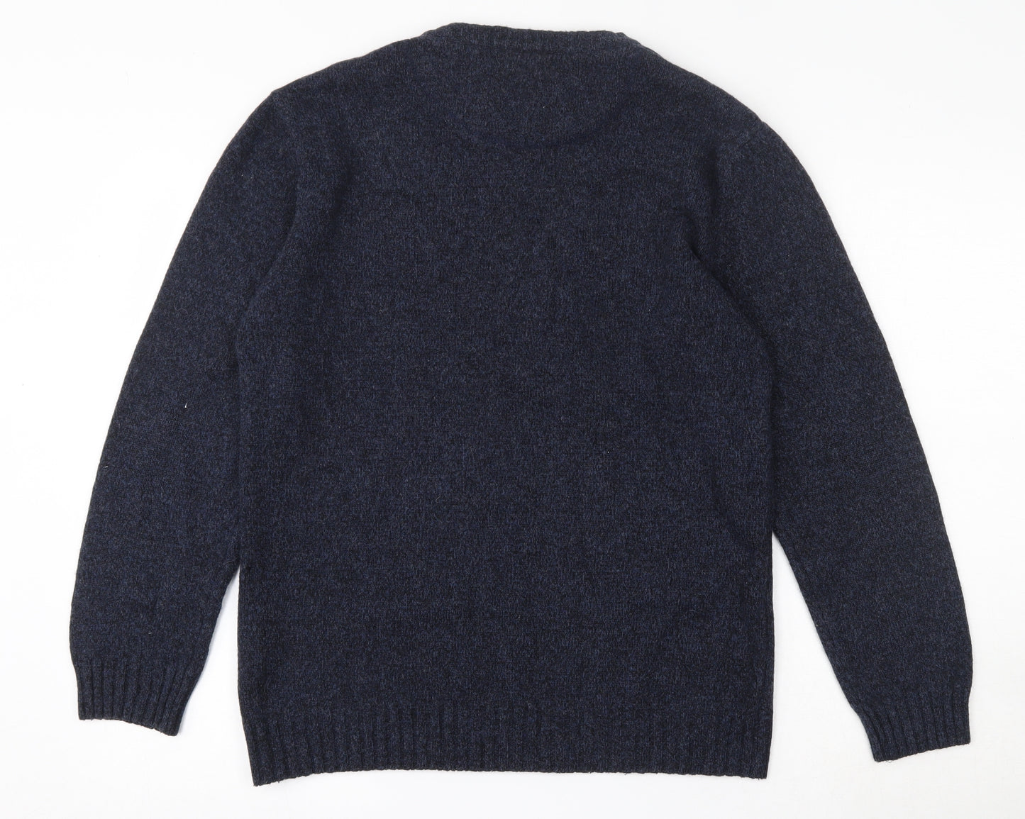 Authentic Clothing Company Mens Blue Round Neck  Cotton Pullover Jumper Size M