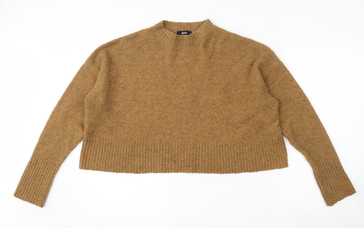 BDG Womens Brown Round Neck  Acrylic Pullover Jumper Size M