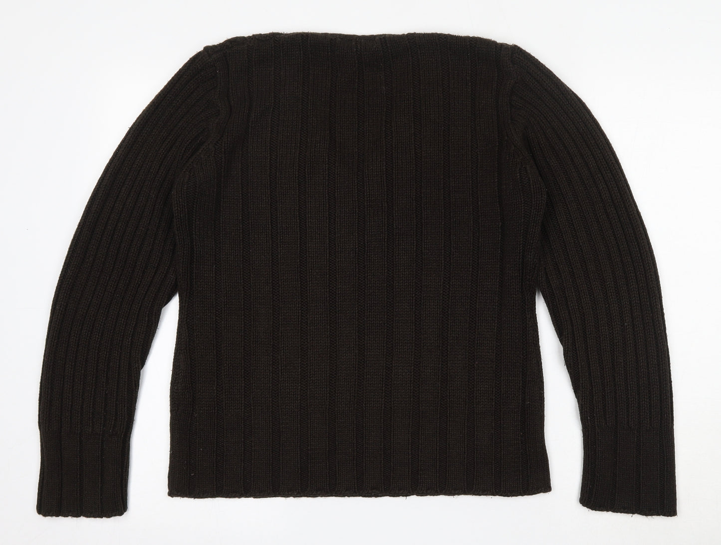 Evie  Womens Green Roll Neck  Acrylic Pullover Jumper Size 18