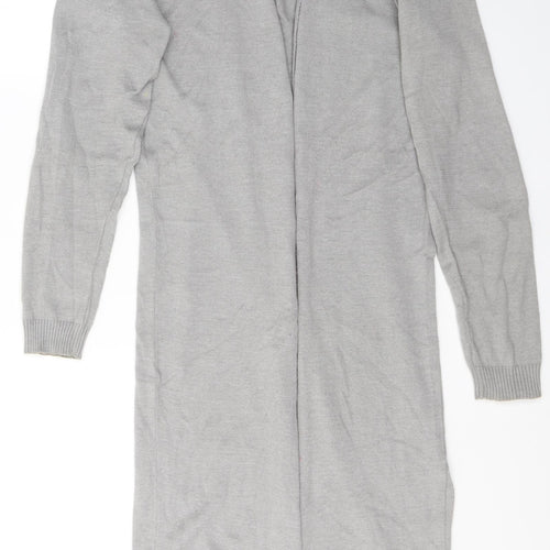 Peacocks Womens Grey V-Neck  Acrylic Cardigan Jumper Size S