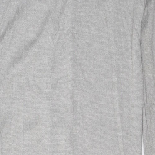 Peacocks Womens Grey V-Neck  Acrylic Cardigan Jumper Size S