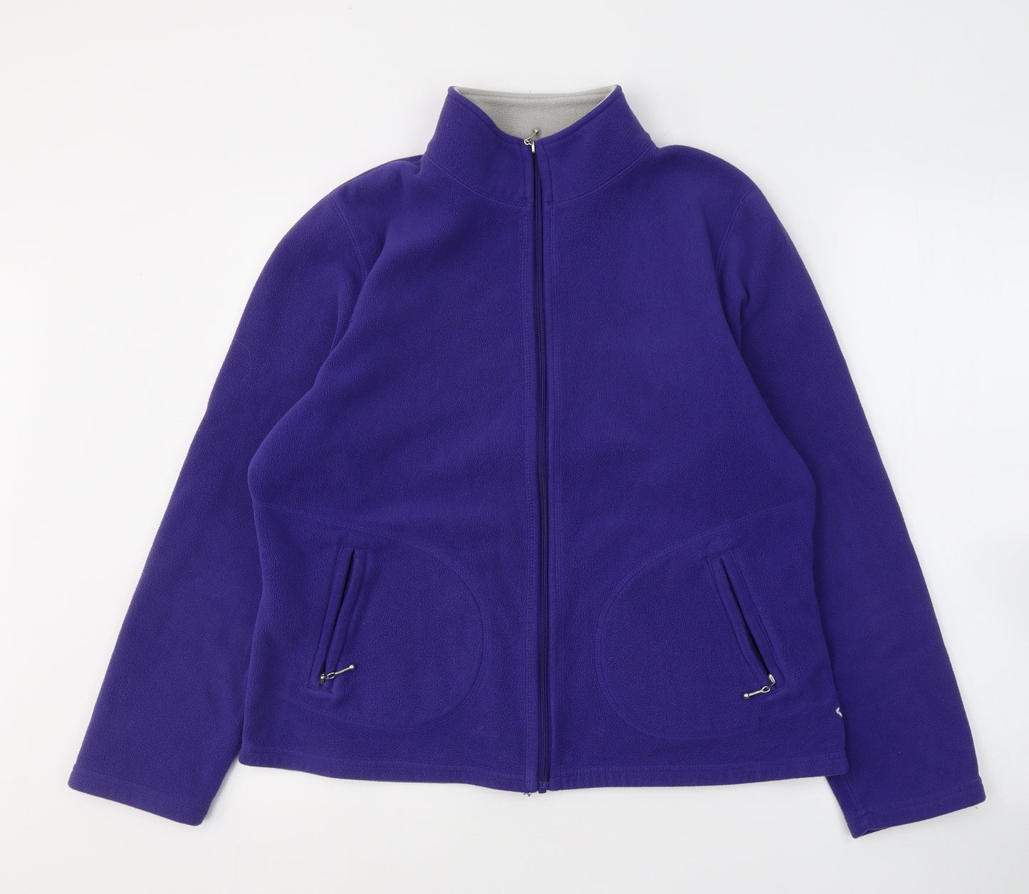 BHS Womens Purple  Polyester Full Zip Sweatshirt Size 16  Zip