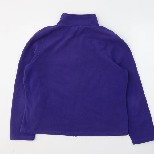 BHS Womens Purple  Polyester Full Zip Sweatshirt Size 16  Zip
