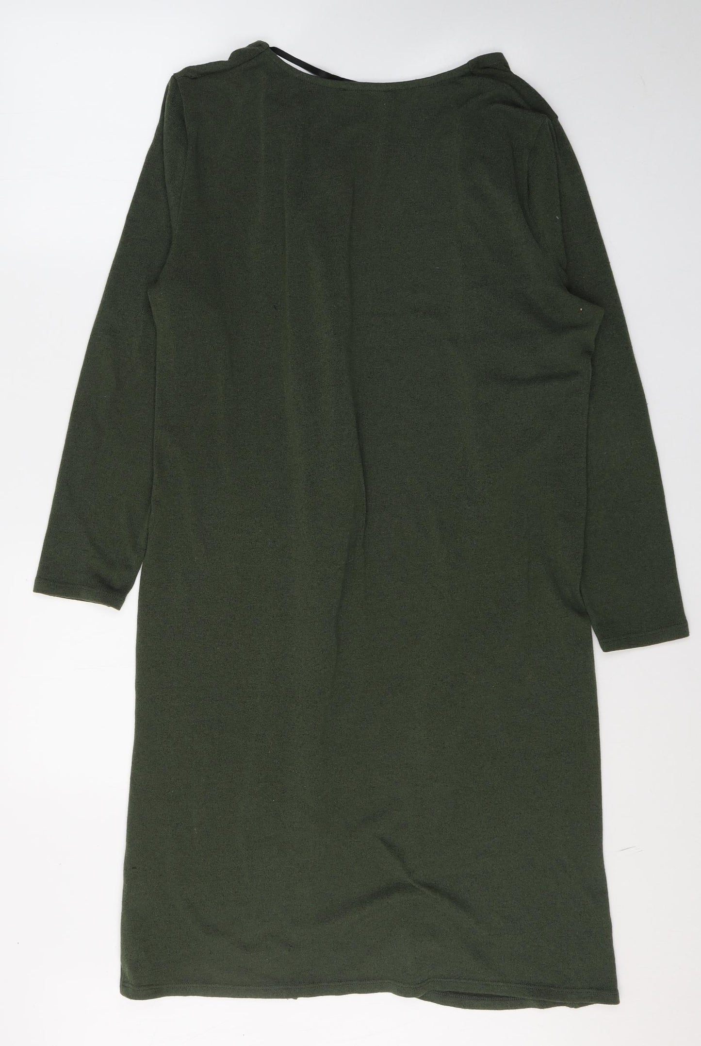 Atmosphere Womens Green V-Neck  Polyester Cardigan Jumper Size 16