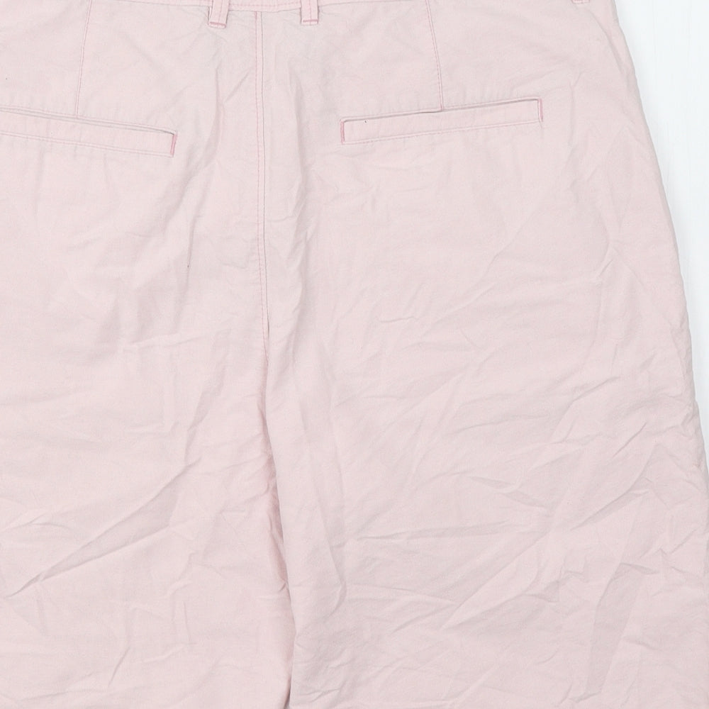 Merona Mens Pink  Cotton Bermuda Shorts Size 32 in L11 in Regular Button