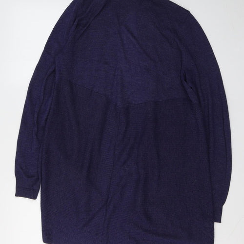 George Womens Blue  Nylon Kimono Blouse Size 12 V-Neck