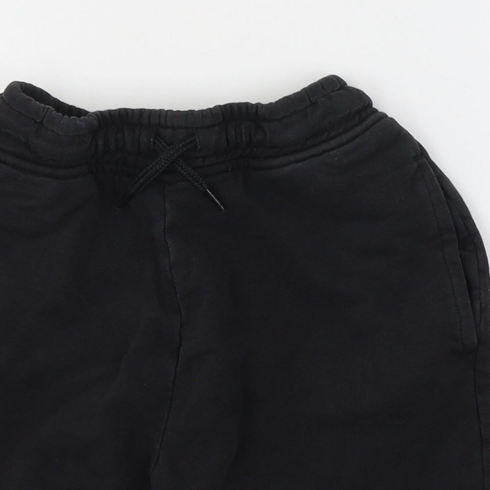 NEXT Boys Black  Cotton Sweat Shorts Size 9 Years  Regular Tie