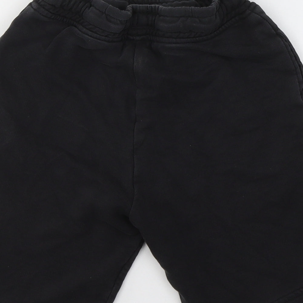 NEXT Boys Black  Cotton Sweat Shorts Size 9 Years  Regular Tie