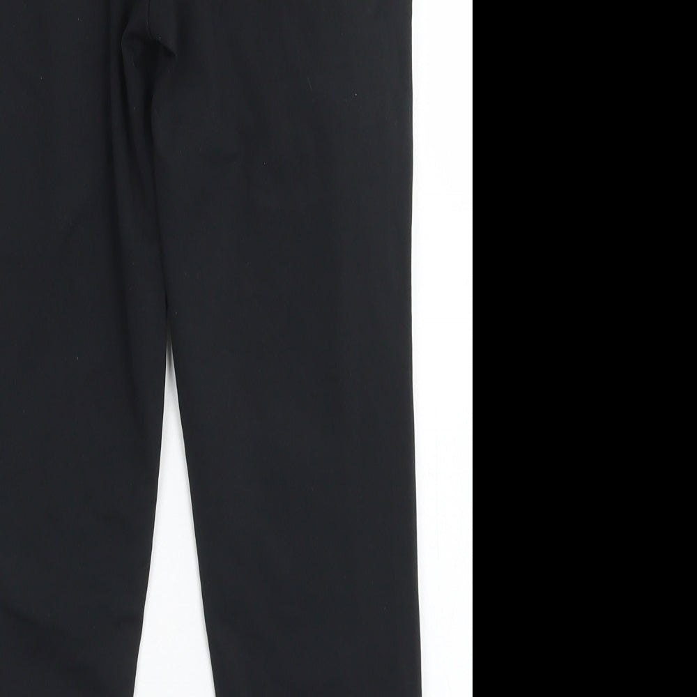 Willow Girls Black  Polyester Jogger Trousers Size 5-6 Years L20 in Regular