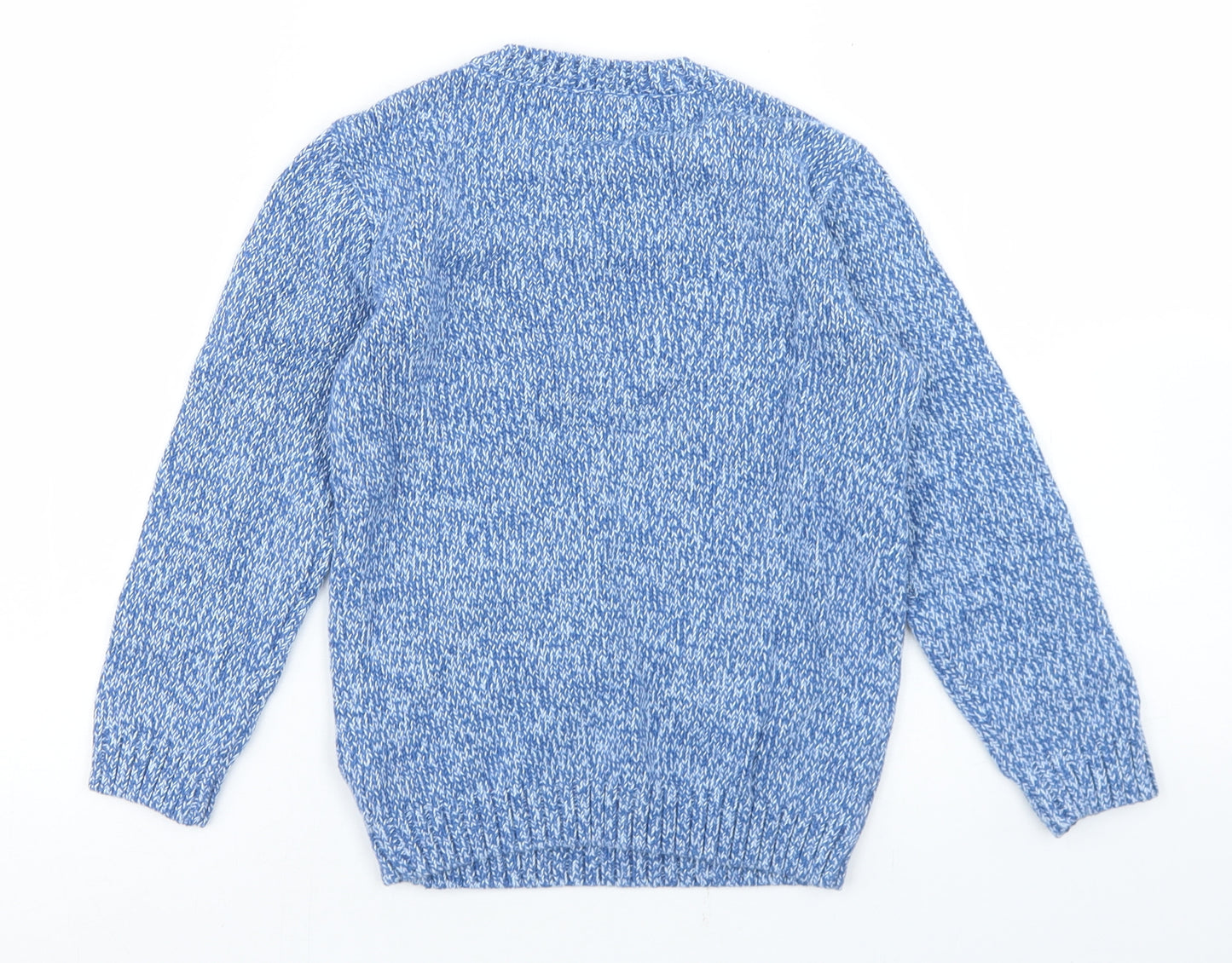 Nutmeg Boys Blue Crew Neck  Cotton Pullover Jumper Size 5-6 Years   - Dinosaurs