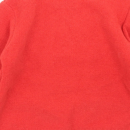 George Boys Red  Polyester Pullover Jumper Size 18-24 Months   - Christmas Reindeer, Chenille