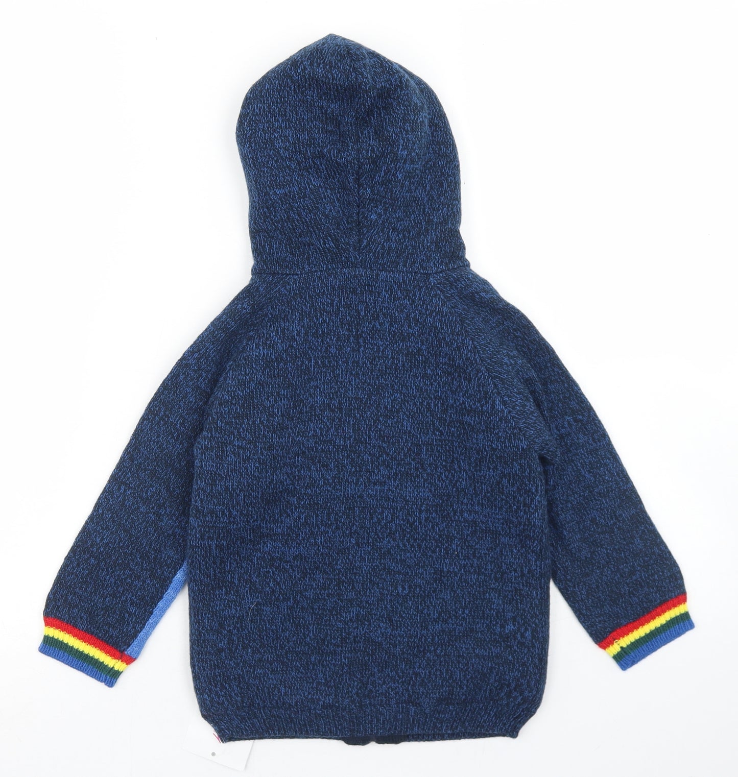 George Boys Blue   Jacket  Size 3-4 Years  Zip - Cars