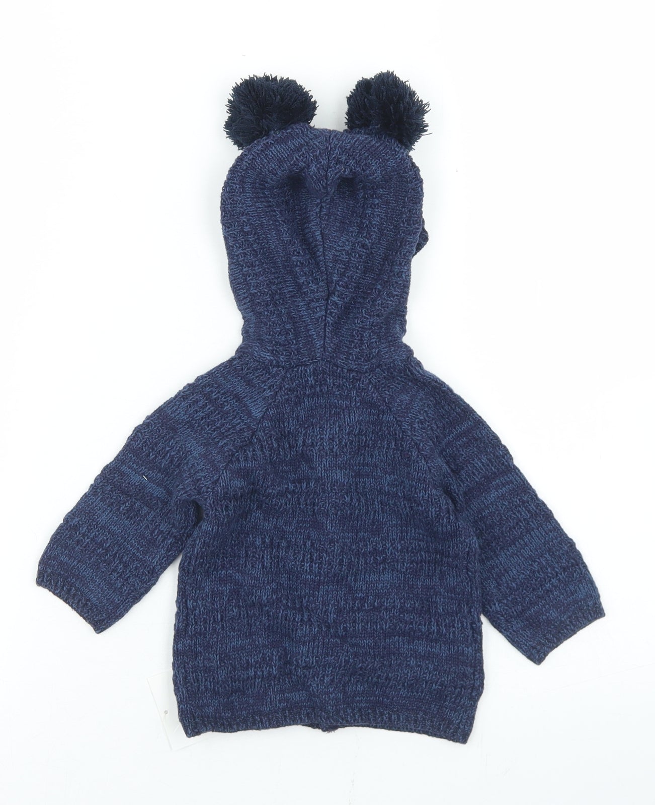 George Boys Blue  Cotton Cardigan Jumper Size 0-3 Months  Button
