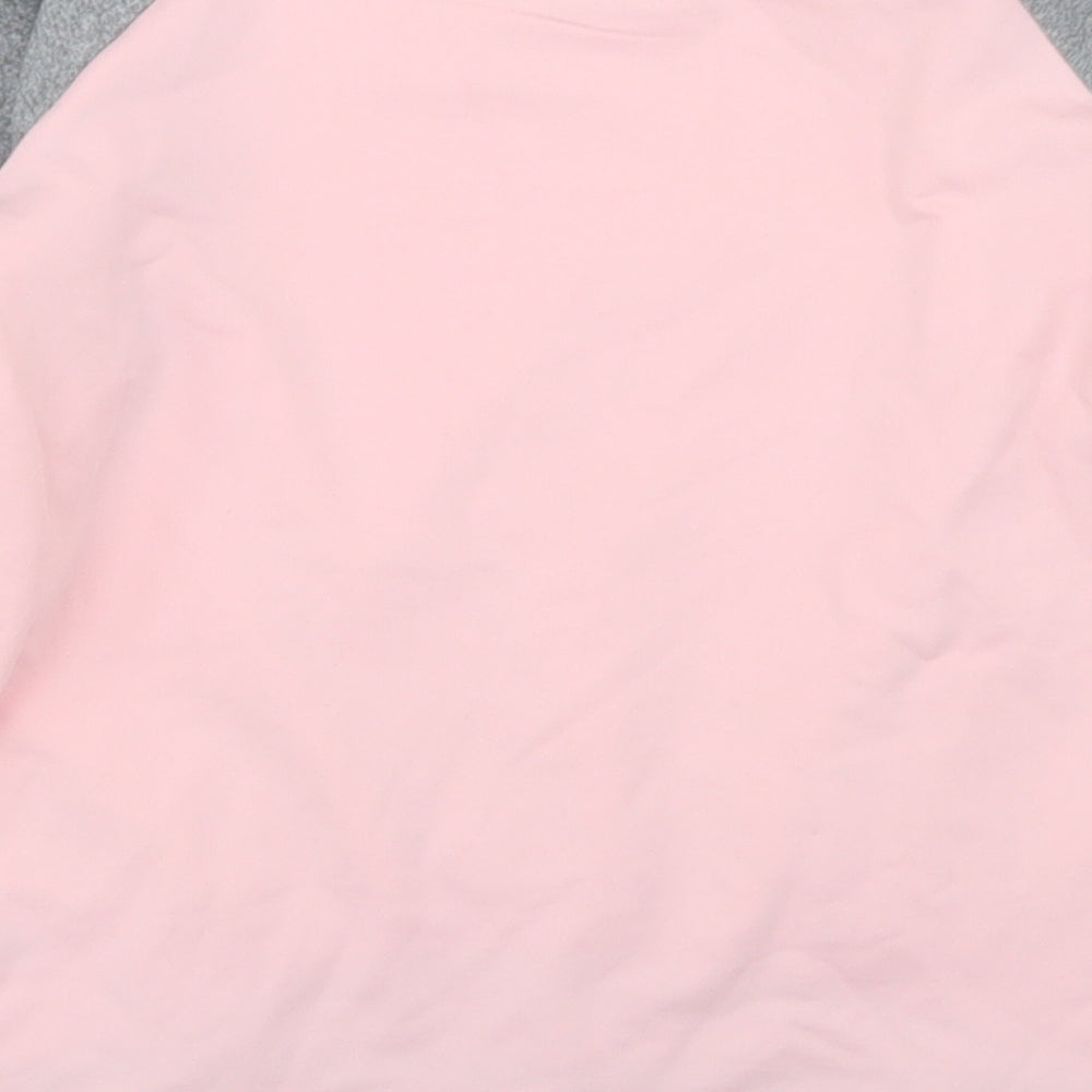 Willow Girls Pink  Polyester Basic T-Shirt Size 5-6 Years Round Neck  - Activewear Top