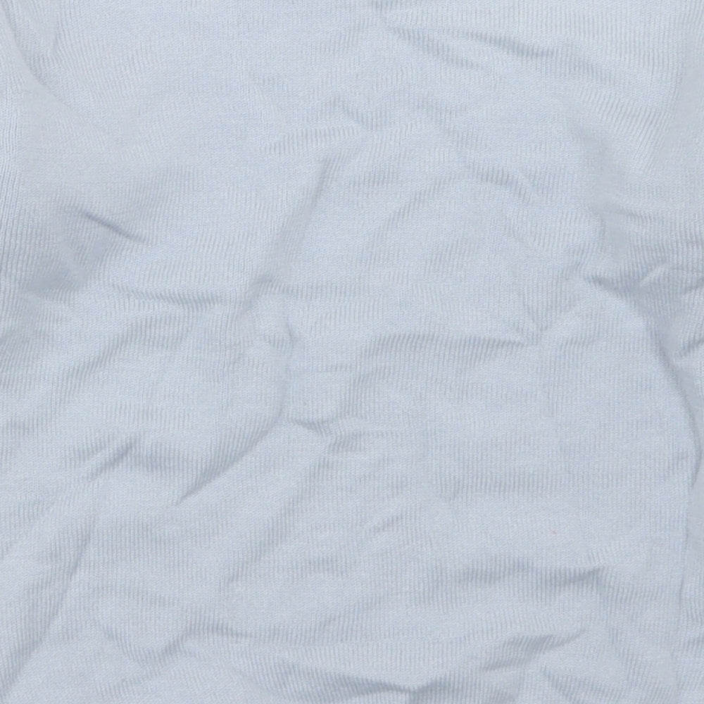 Nutmeg Girls Blue Crew Neck Geometric Cotton Pullover Jumper Size 5-6 Years   - rabbit