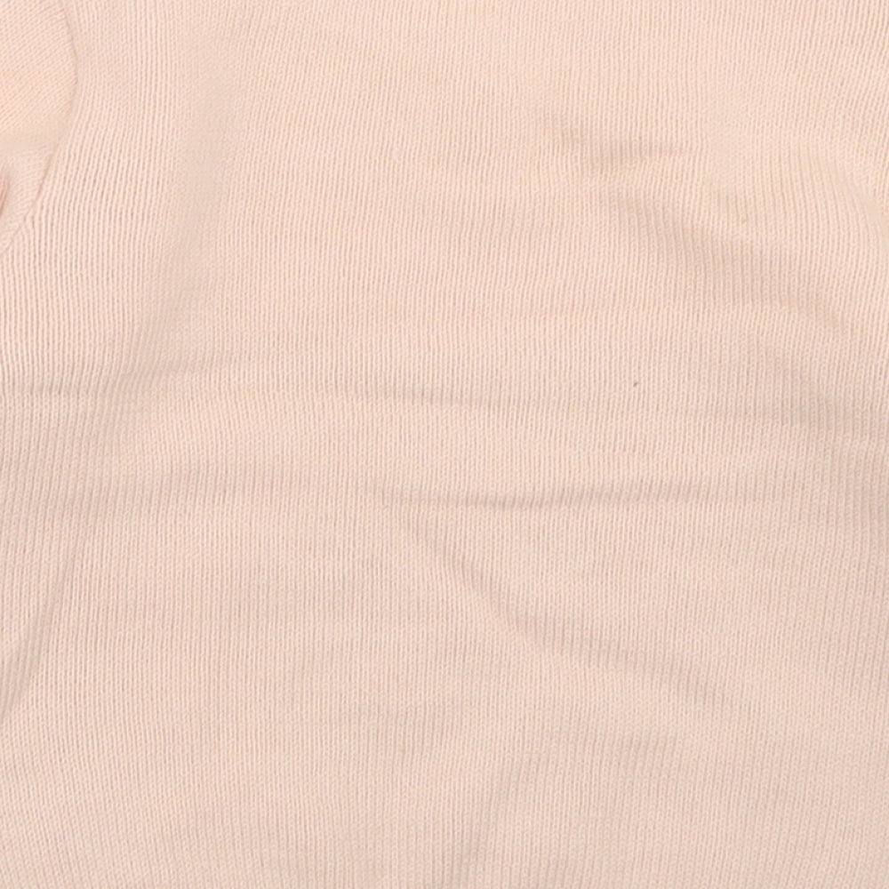 Dunnes Girls Pink  Cotton Pullover Jumper Size 18-24 Months  Button - Woodland Creatures