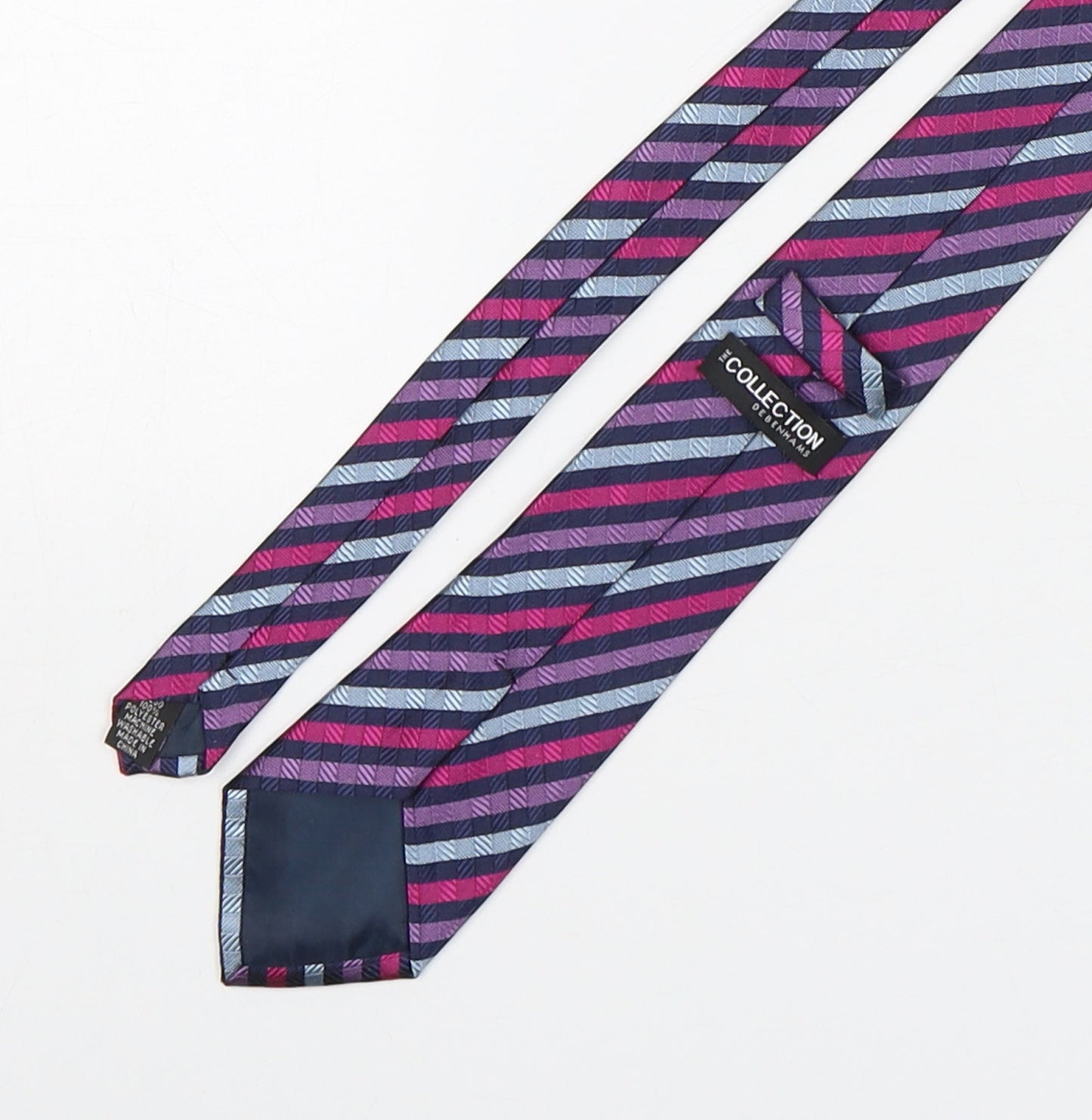 The Collection by Debenhams Mens Multicoloured Striped Polyester Pointed Tie One Size