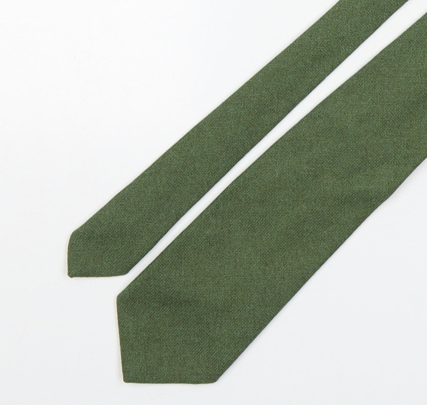 Munrospun Mens Green  Wool Pointed Tie One Size