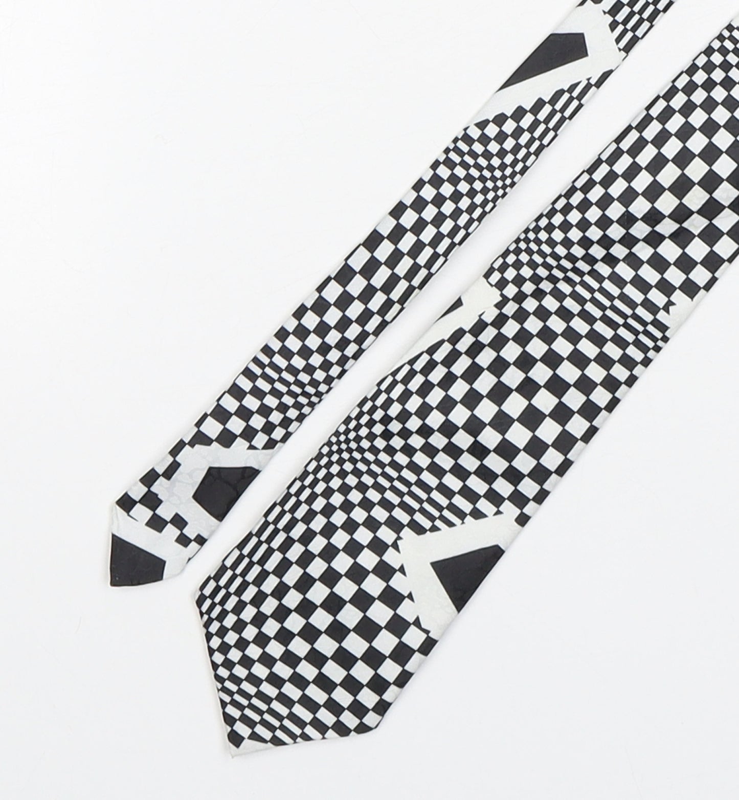 Aardvark Mens Multicoloured Plaids & Checks Polyester Pointed Tie One Size