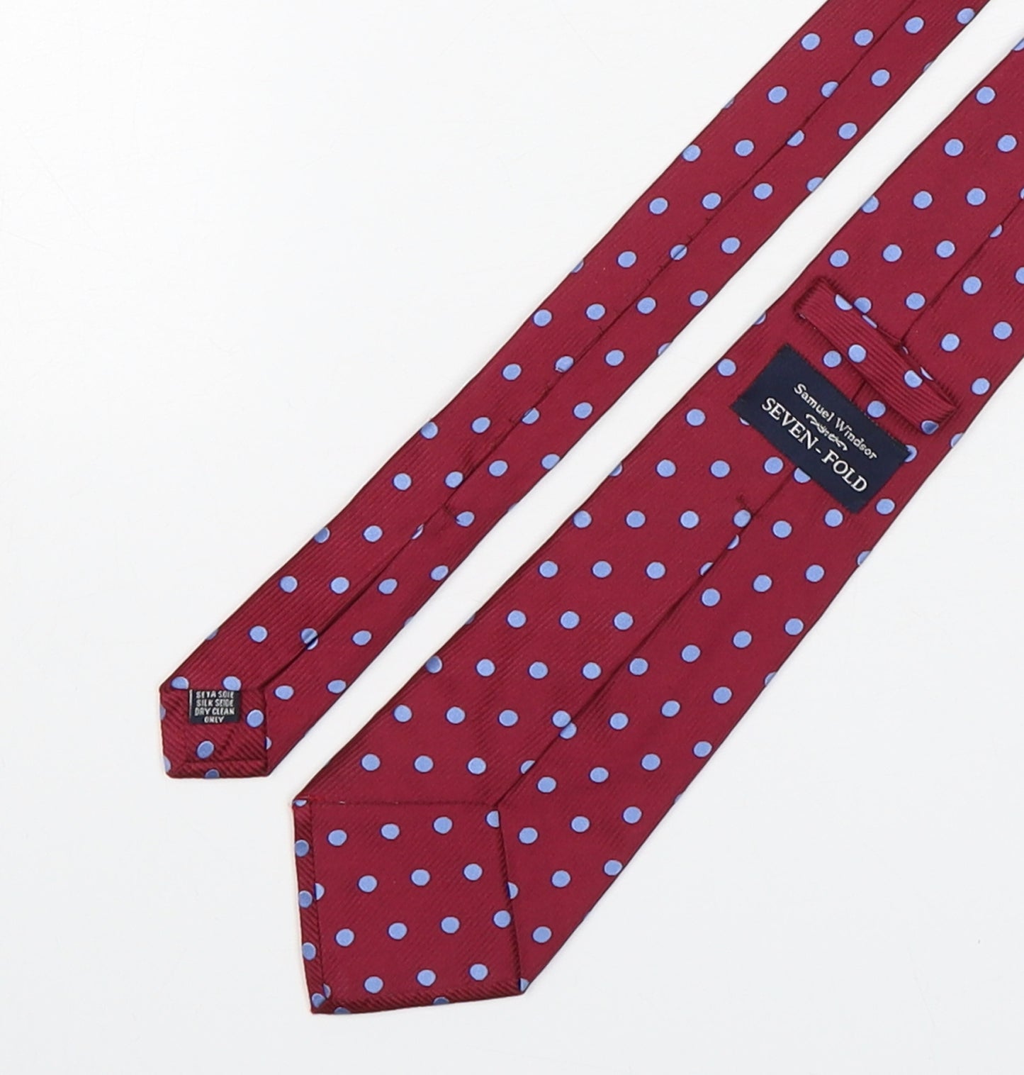 Samuel Windsor Mens Multicoloured Polka Dot Silk Pointed Tie One Size