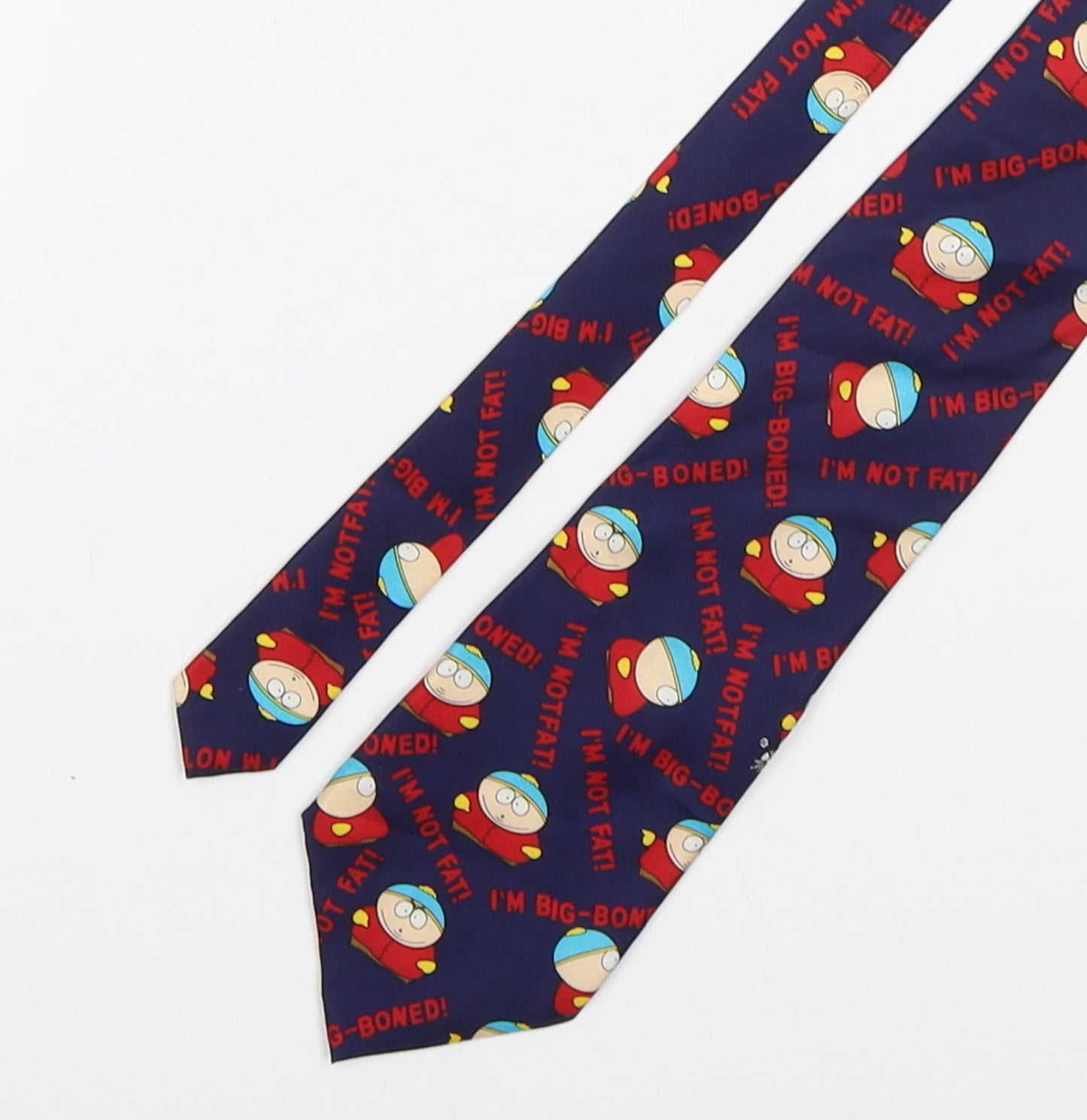 Carnaval Mens Multicoloured Geometric Silk Pointed Tie One Size - South Park