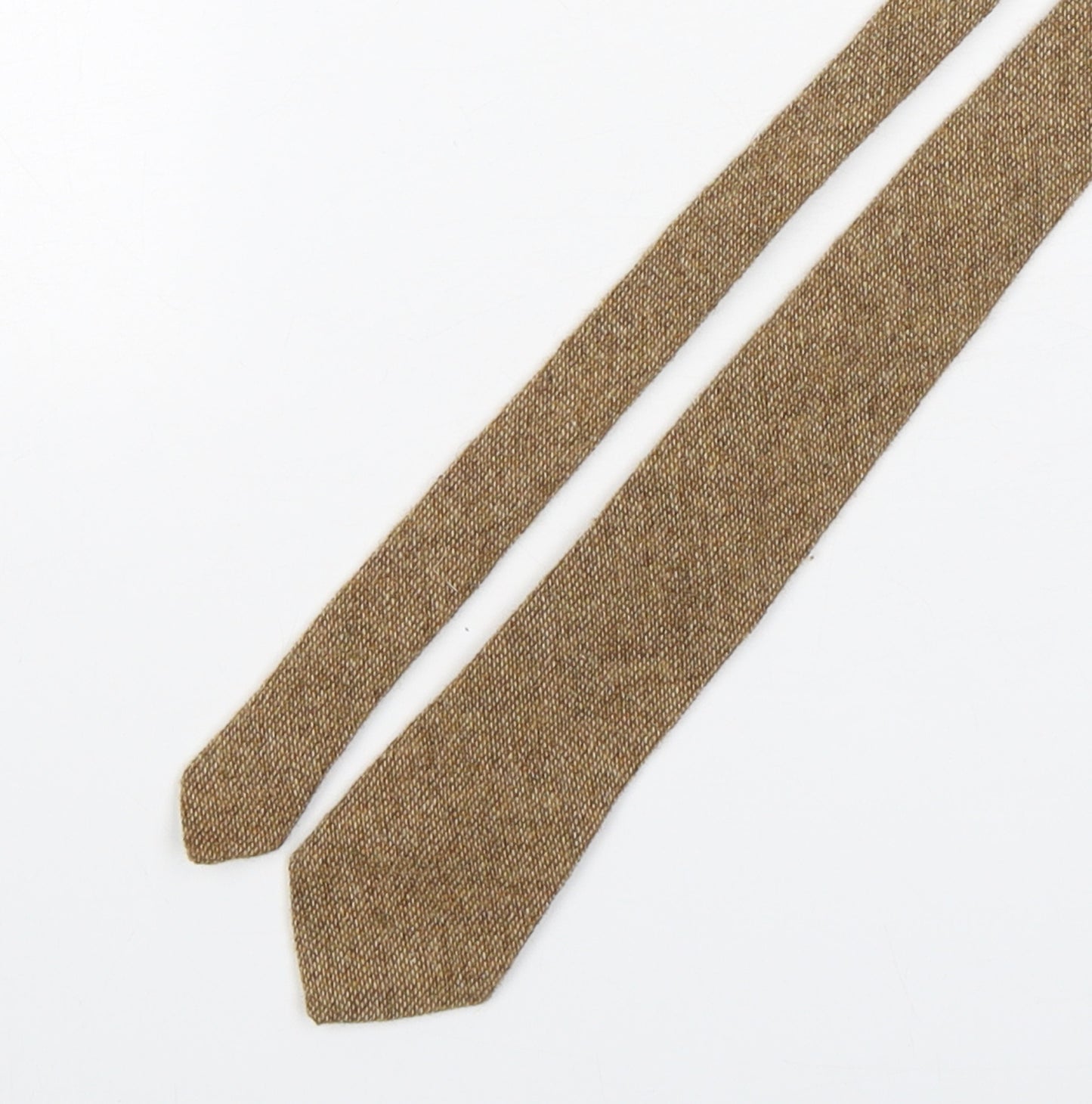 The National Trust Mens Brown  Wool Pointed Tie One Size