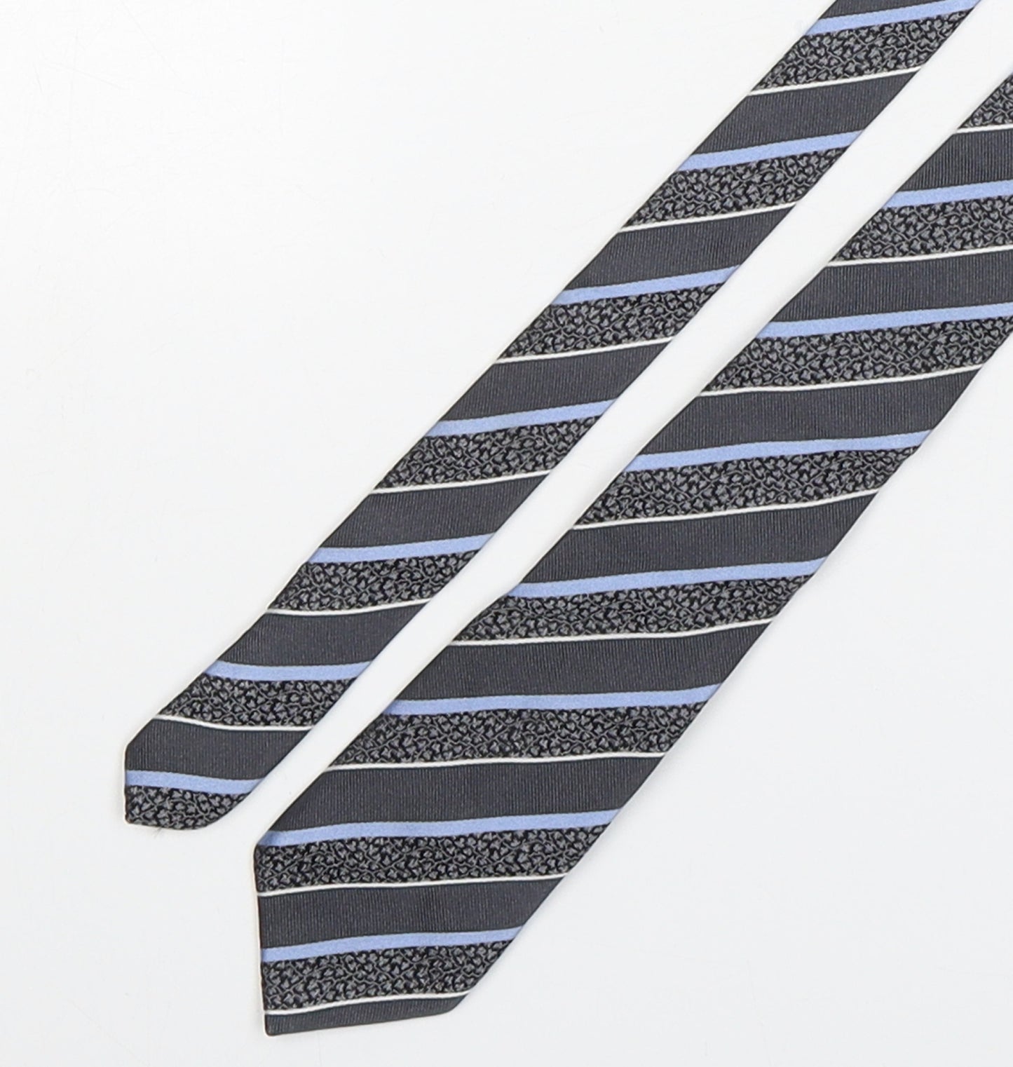 Jeff Banks  Mens Multicoloured Striped Silk Pointed Tie One Size