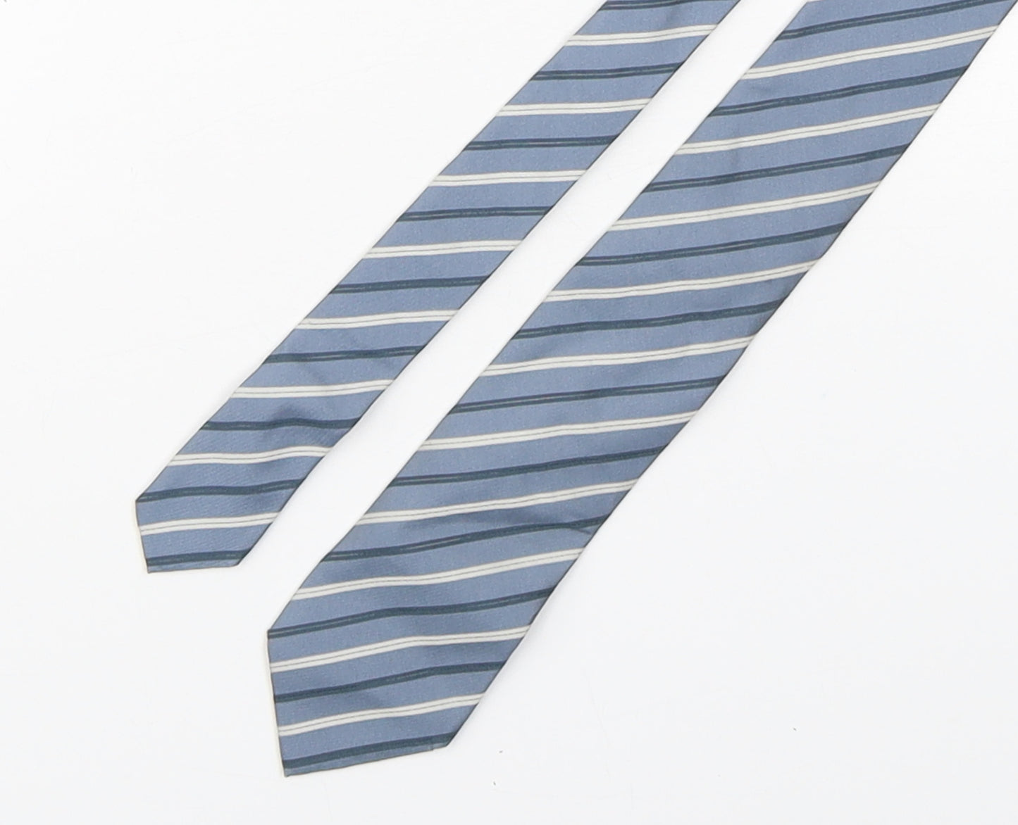 HUGO BOSS Mens Multicoloured Striped Silk Pointed Tie One Size