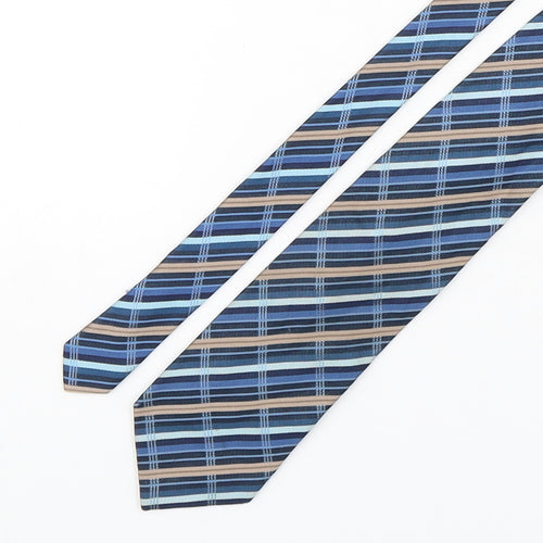 Frangi Mens Multicoloured Striped Silk Pointed Tie One Size