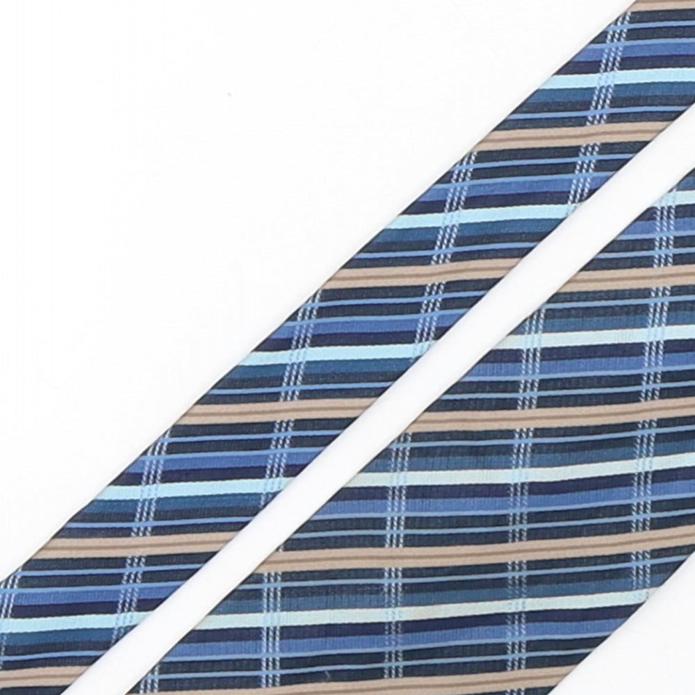 Frangi Mens Multicoloured Striped Silk Pointed Tie One Size
