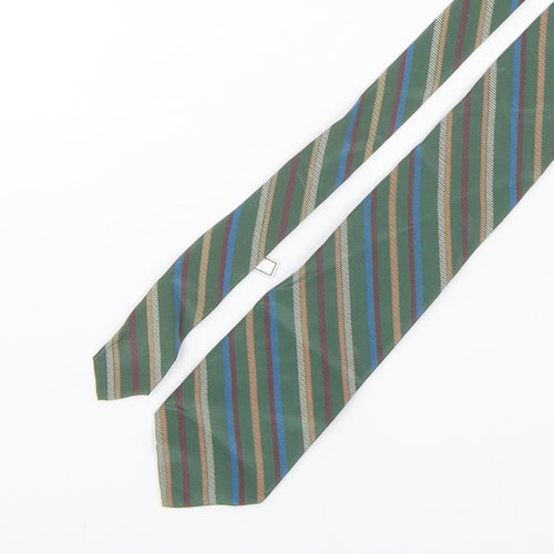 Cerruti Mens Multicoloured Striped Silk Pointed Tie One Size