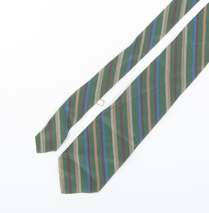 Cerruti Mens Multicoloured Striped Silk Pointed Tie One Size
